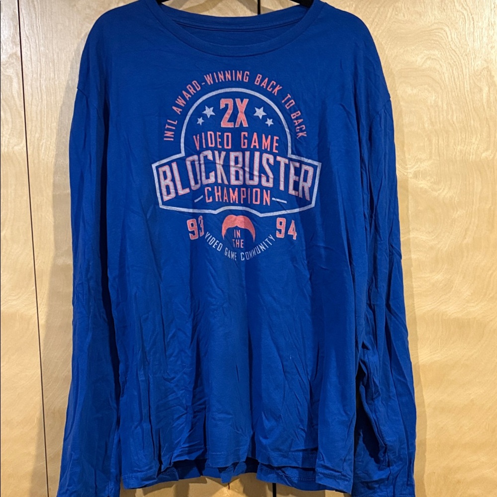 Blue Long Sleeve Video Game Champion Tee